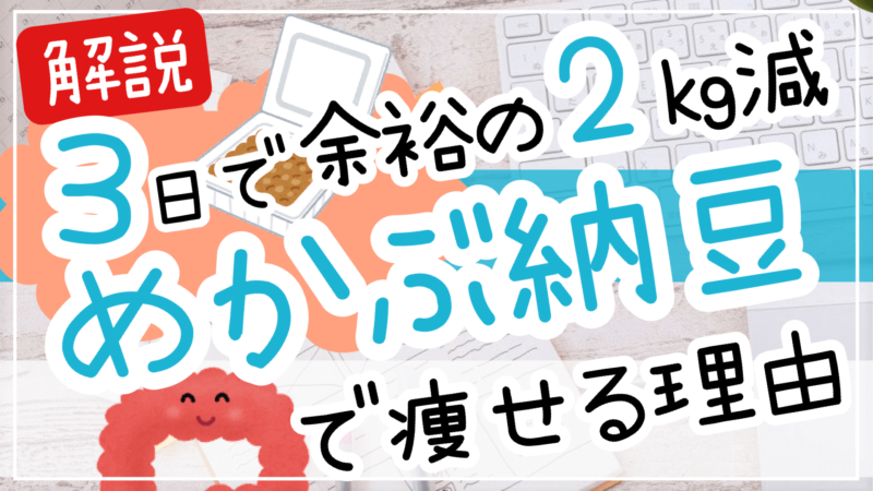 めかぶ納豆ダイエットで食べて痩せる